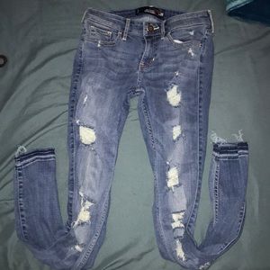 Hollister Distressed Super Skinny Jeans